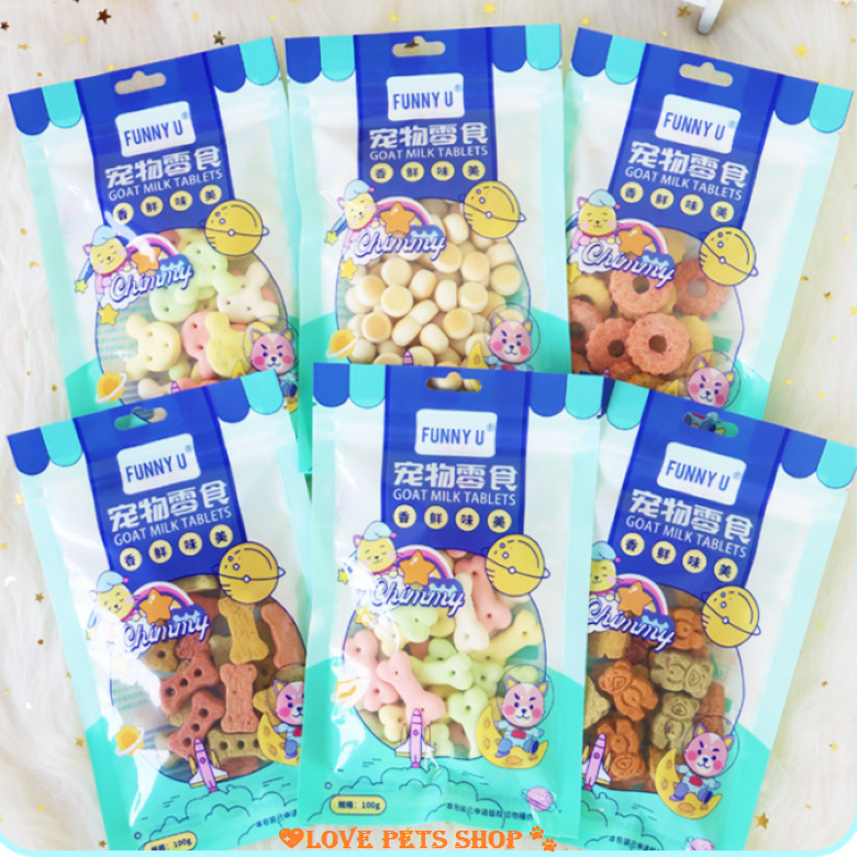 Bánh thưởng cho Chó hình động vật và khúc xương hiệu Funny (mẫu mới) - Love pets shop