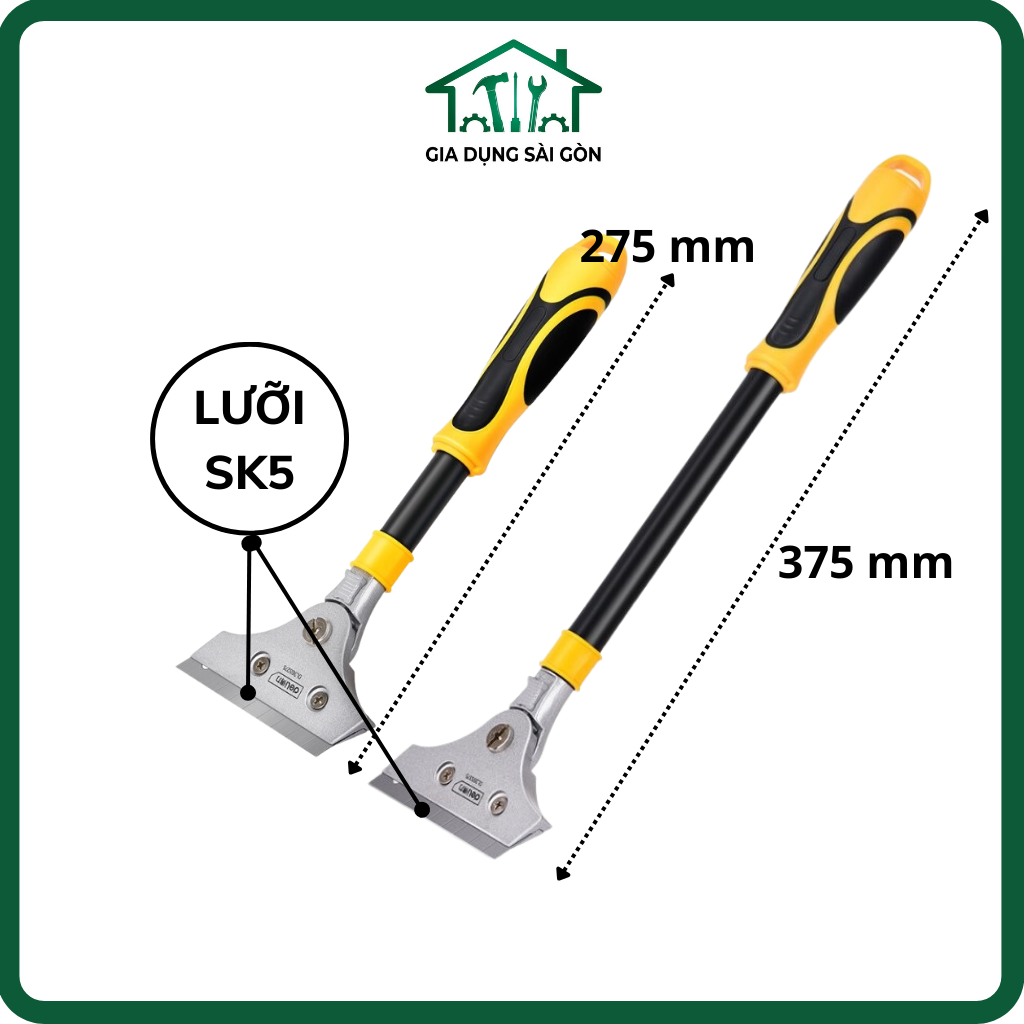 Dụng Cụ Cạo Sơn Deli, Cây Sủi Tường Tiện Dụng Loại Lớn Kích Thước 275-375mm
