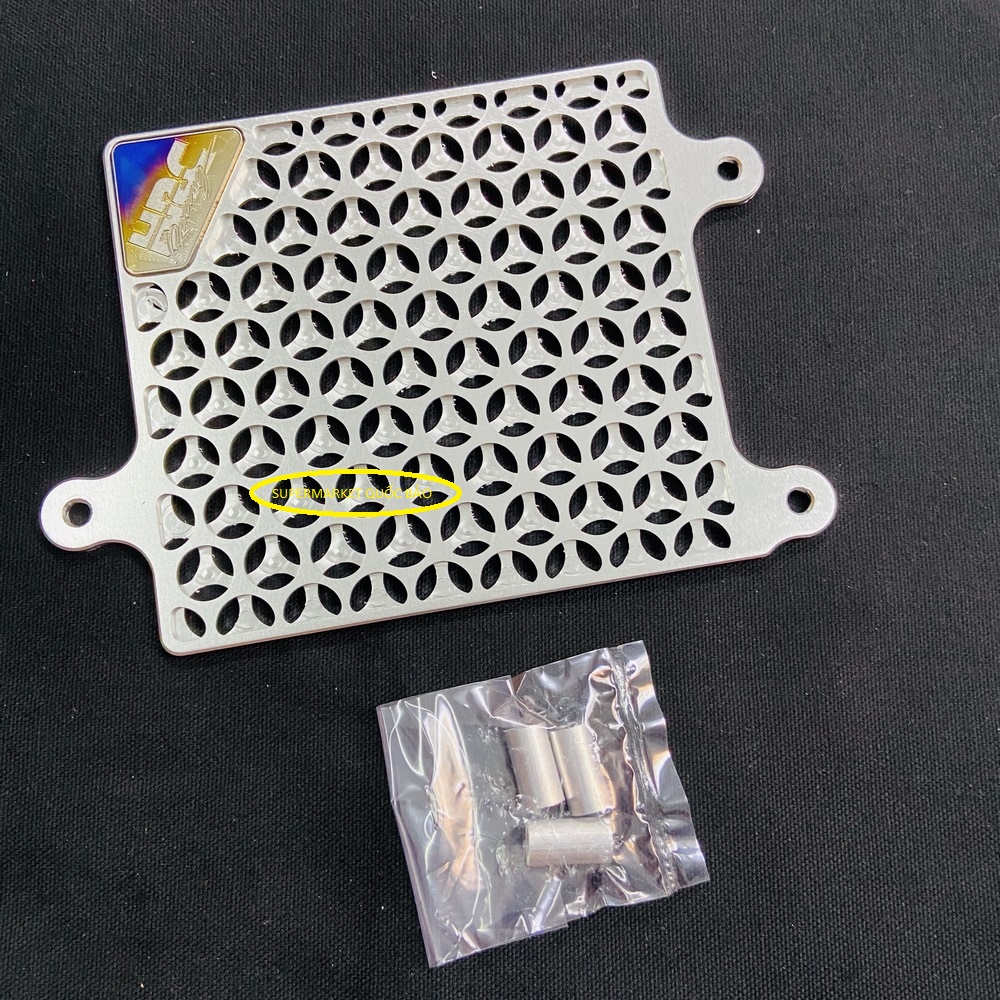 Che két nước CNC nhôm logo HRC Titan Che két nước HRC cao cấp gắn cho Vario Click AB 125 SH Mode (có tặng kèm cục canh & ốc inox)