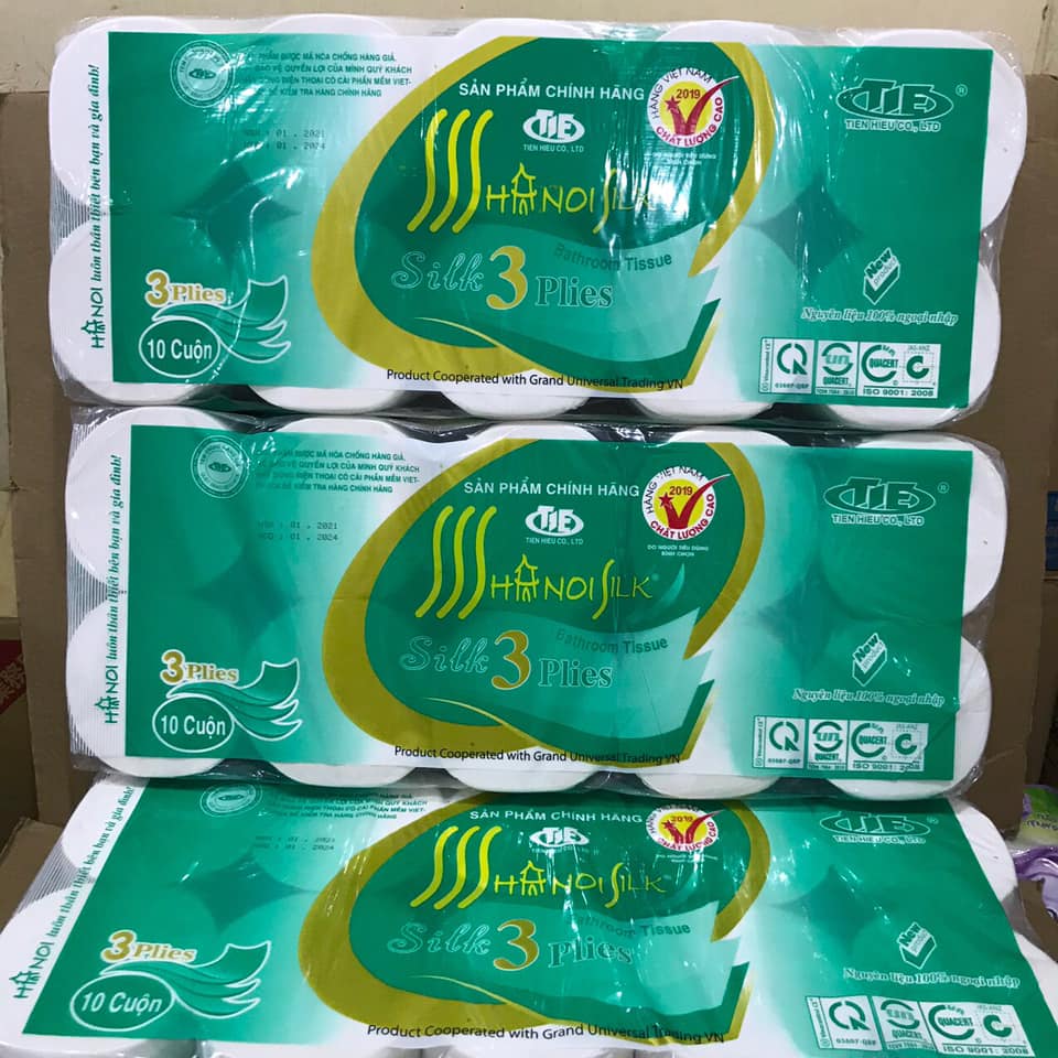 Giấy vệ sinh hà nội không lõi 3 lớp??nặng 1,6kg, chất lượng đảm bảo an toàn đến sức khỏe người sử dụng, cam kết hàng đúng mô tả