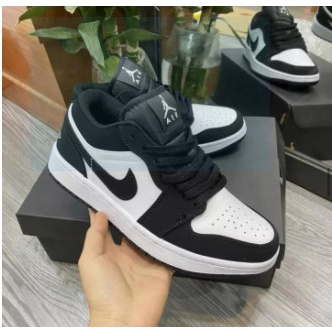 Giày jordan đen trắng thấp cổ , giày jordan đen trắng cổ thấp