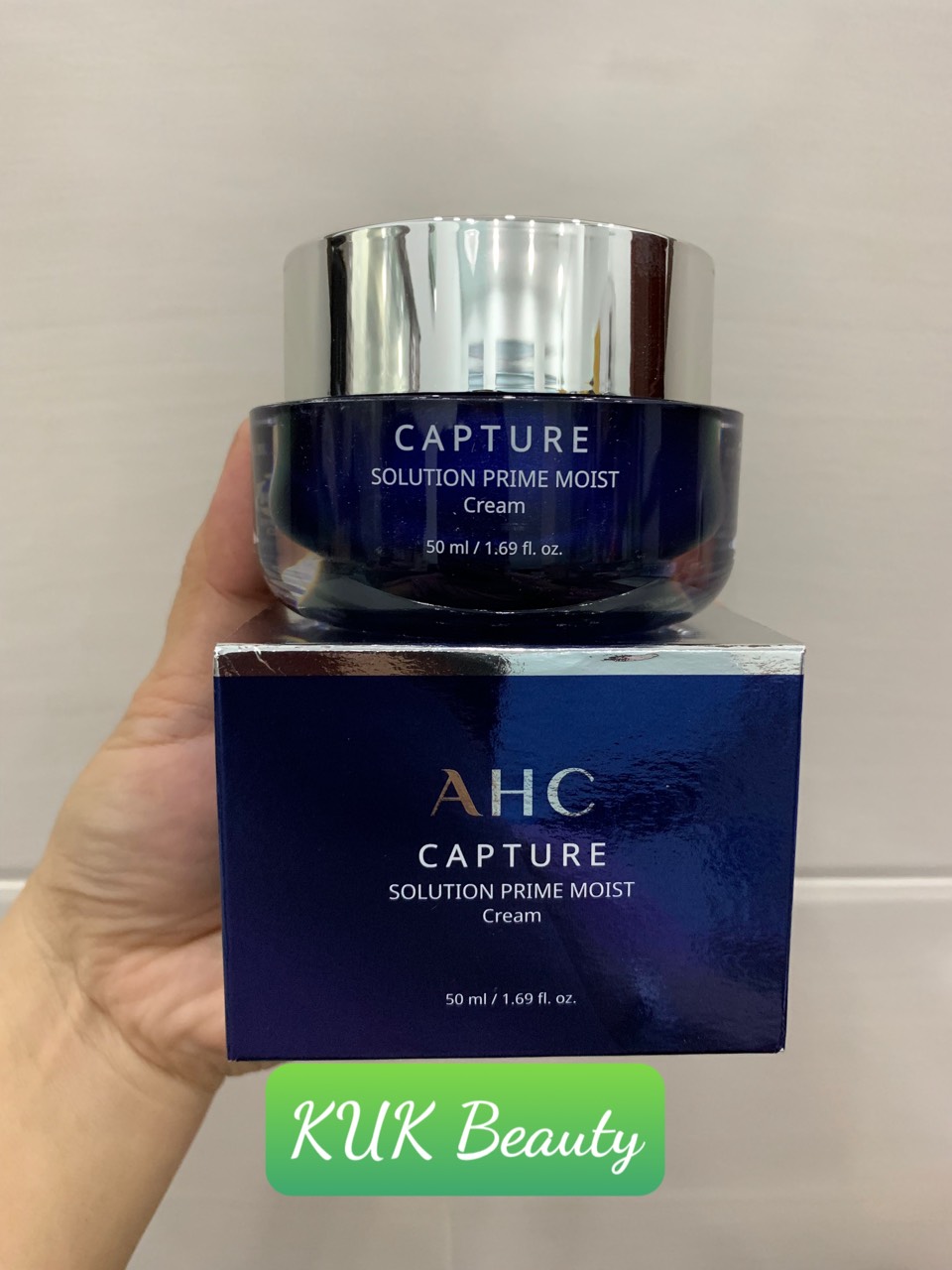 [HCM]Kem dưỡng Ahc Capture Solution Max Cream ( màu xanh - cấp ẩm )