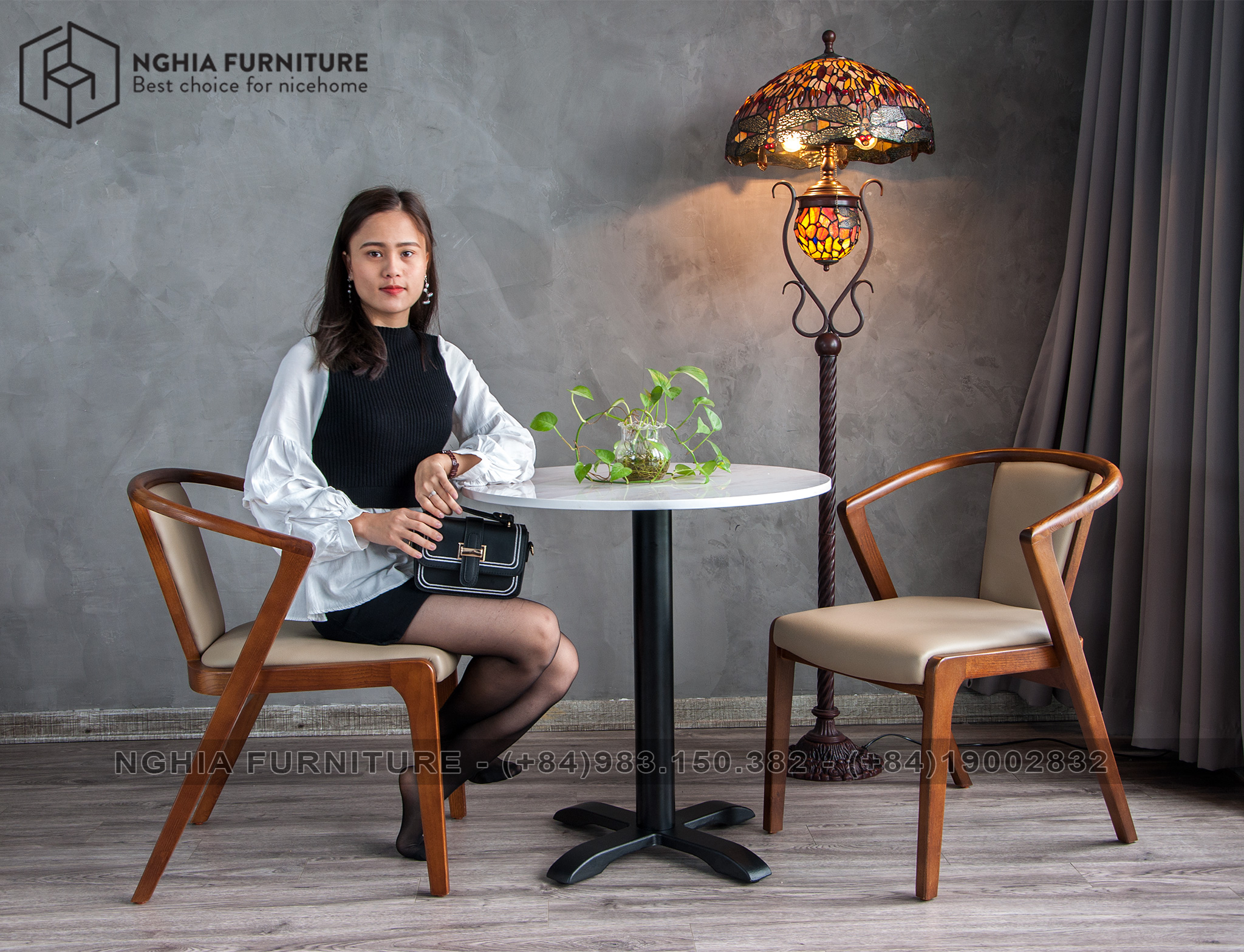 [HCM]Chân bàn cafe gang đúc Chân bàn Cafe ALLOY TABLE  - Nghĩa Furniture - Hàng Xuất Khẩu