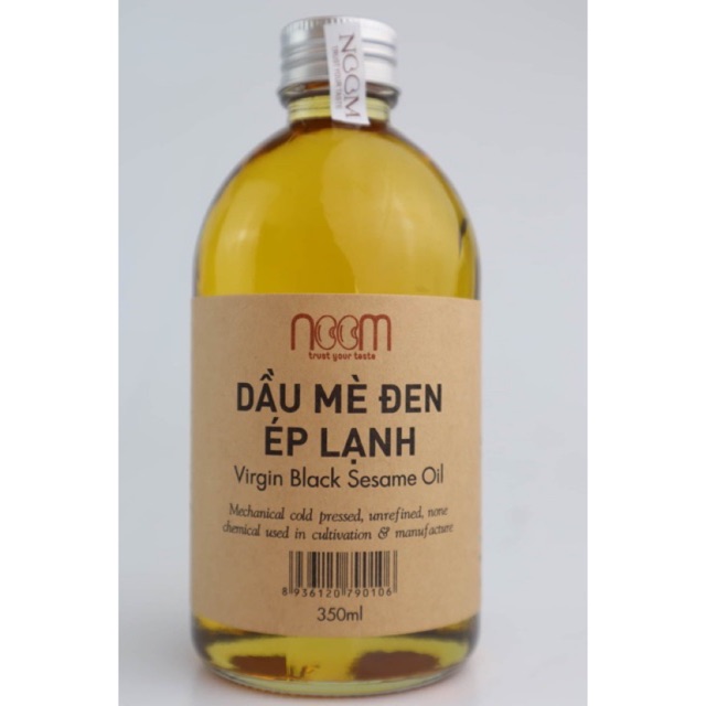 (Tặng 5 nụ thảo dược xông nhà Vietket) Dầu mè đen ép lạnh Noom 330ml làm bánh nấu súp dưỡng da mặt, body hiệu quả