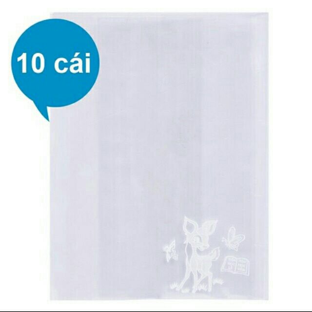 [HCM]Bao sách bao tập siêu dày(1 xấp 10 cái)