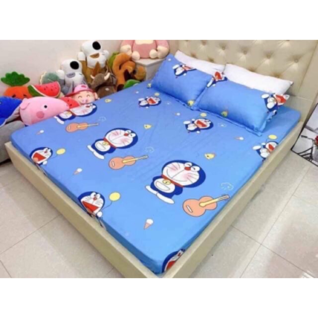 Set ga + 2 vỏ gối poly cotton m6/m8