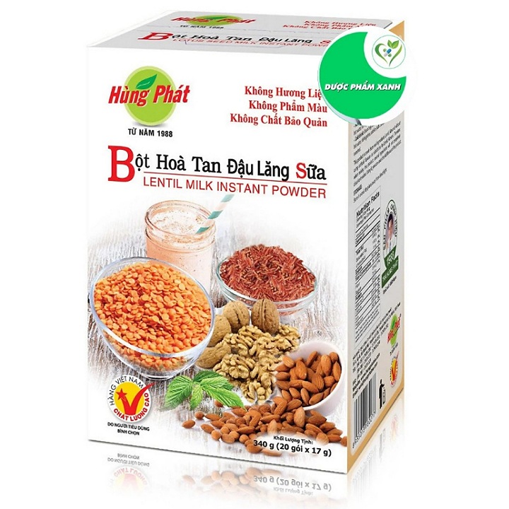 Bột hòa tan đậu lăng sữa - hùng phát