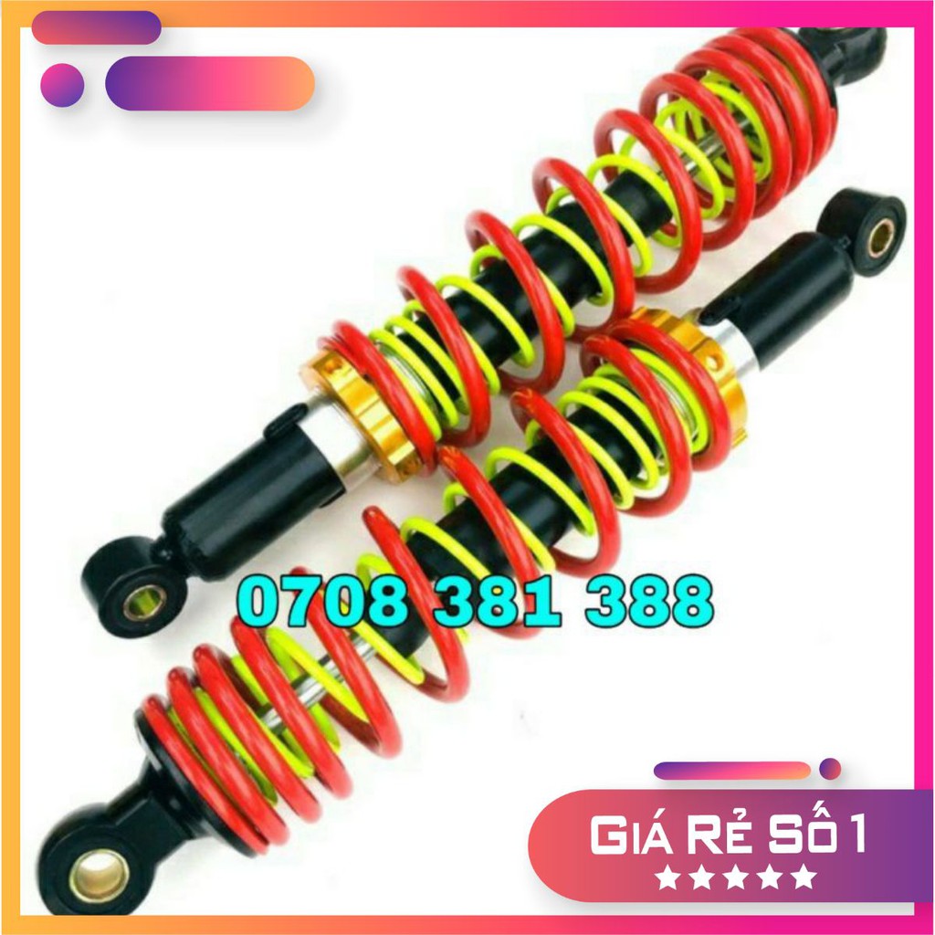 Phuộc 2 lò xo gắn xe máy như dr, wave