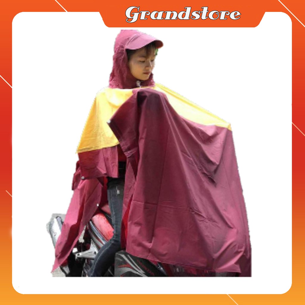 Áo mưa cánh dơi HONDA người lớn nhựa dẻo PVC chống thấm bền đẹp, áo mưa đơn 1 đầu đi xe máy, xe đạp xẻ tà nhiều màu