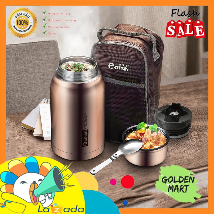 Bình ủ cháo giữ nhiệt EDISH cao cấp -Thiết kế cao cấp - Dữ nhiệt, ủ cháo hiệu quả - Bảo hành 12 tháng.