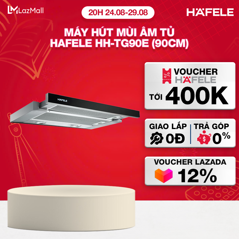 Máy hút mùi âm tủ hafele hh-tg90e - 539.81.075 xuất xứ châu âu kèm than hoạt tính