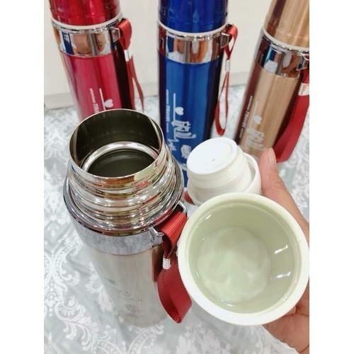 PHÍCH NƯỚC GIỮ NHIỆT 2 CƠ CHẾ BÌNH GIỮ NHIỆT MANG ĐI HỌC , ĐI LÀM , ĐI CHƠI ĐỀU TIỆN LỢI