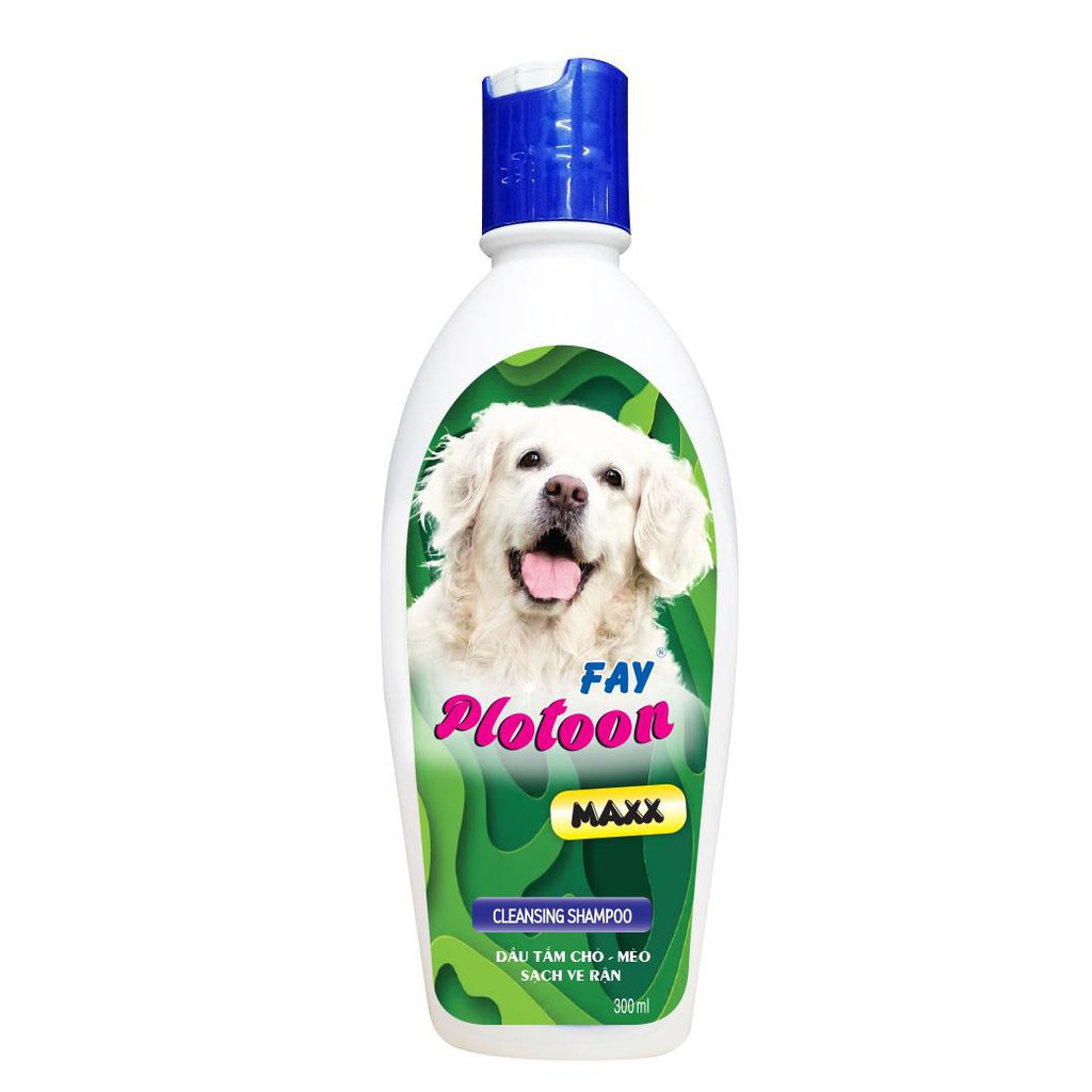 Dầu tắm thú cưng giúp vệ sinh hỗ trợ giảm "Ve Rận" Fay Plotoon Maxx 300ml cao cấp