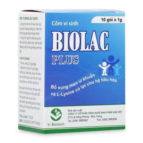 Men vi sinh probiotics biolac plus bổ xung lợi khuẩn, giảm đau bụng