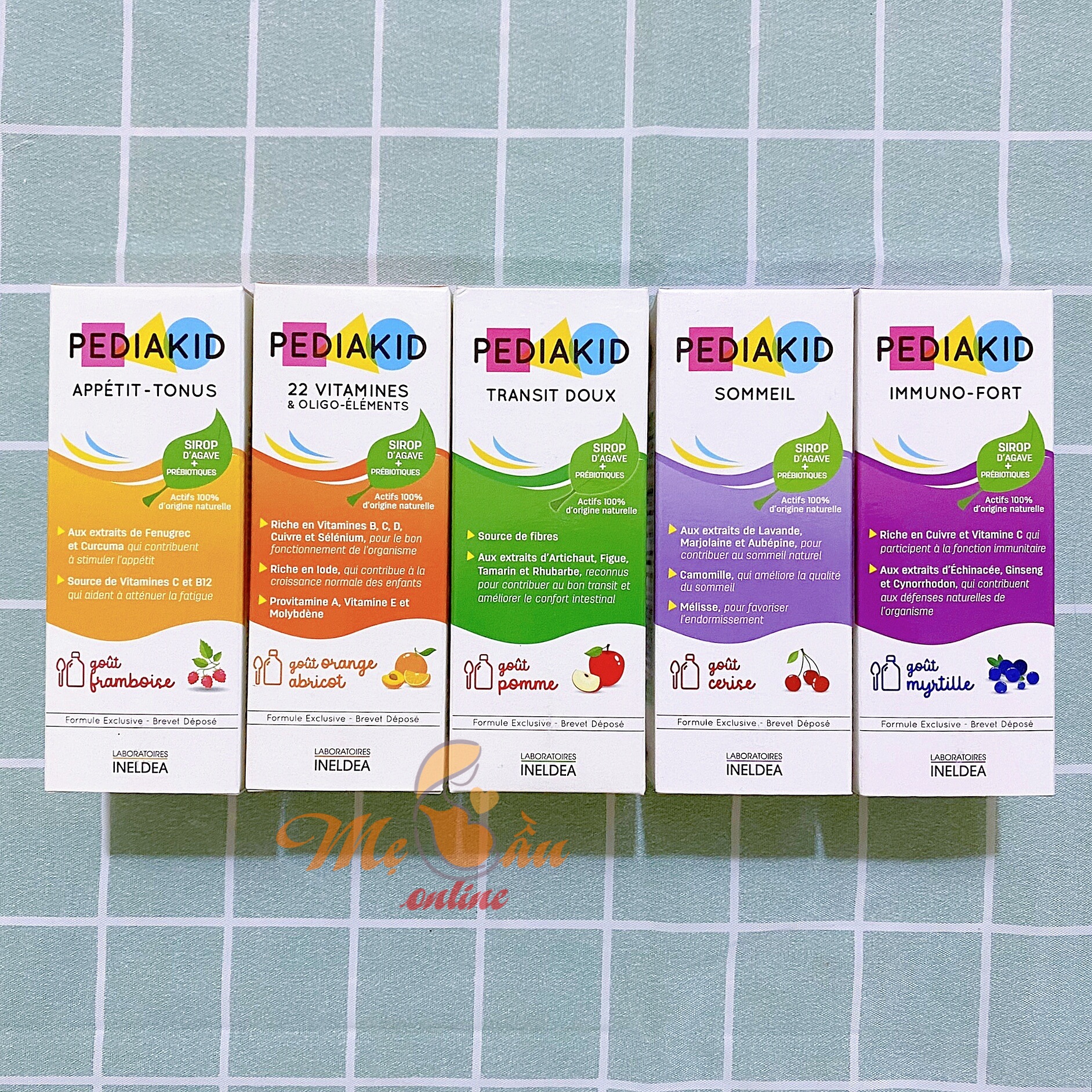Vitamin PediaKid cho bé từ 6 tháng đủ loại 125ml nội địa Pháp