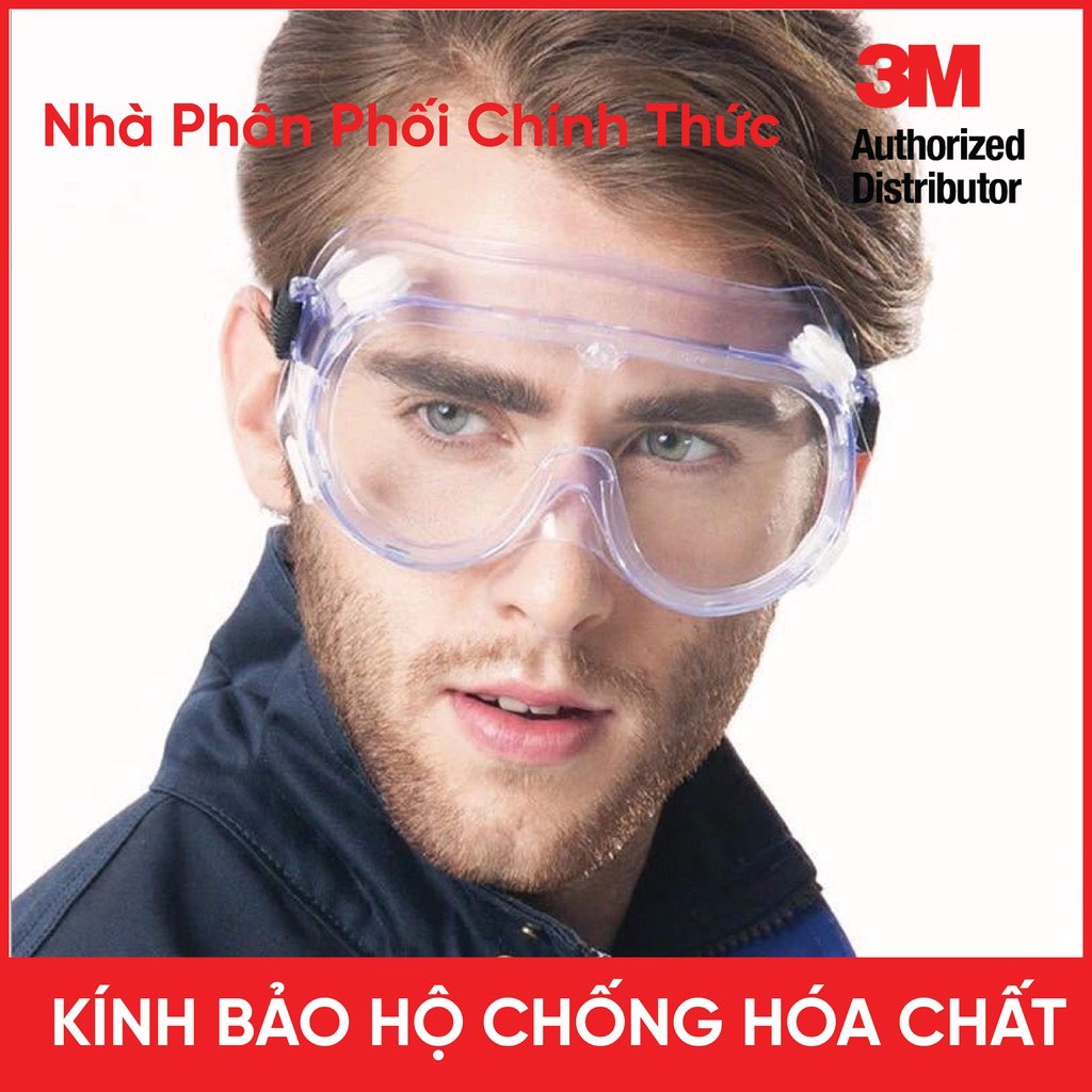 Kính bảo hộ chống hóa chất 3m 1621