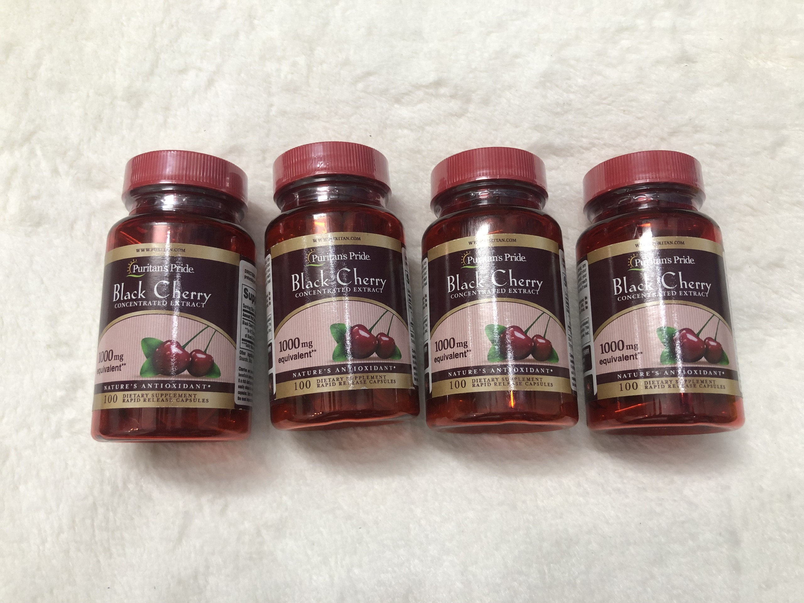 Viên uống đẹp da Puritan s Pride Black Cherry 1000mg chai 100viên 3