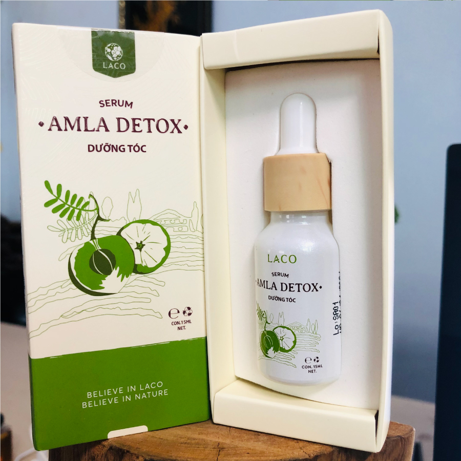Serum amla detox - chai 15ml - dưỡng tóc mềm mượt, chắc khỏe
