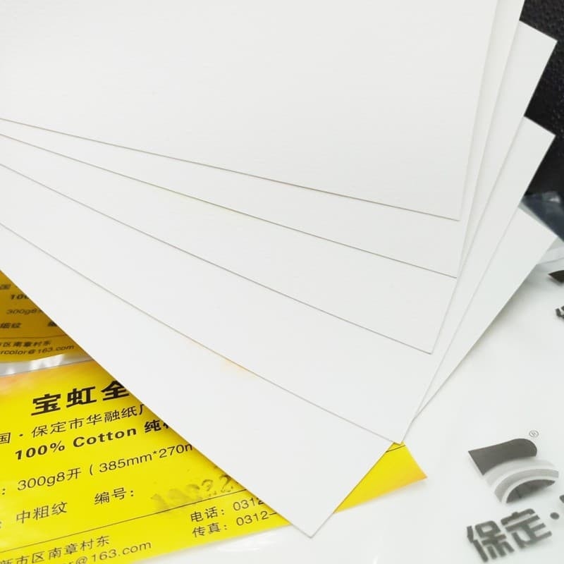 Giấy Baohong 20 tờ A3(38*27) Vân Cold 300g/200gsm 100%cotton
