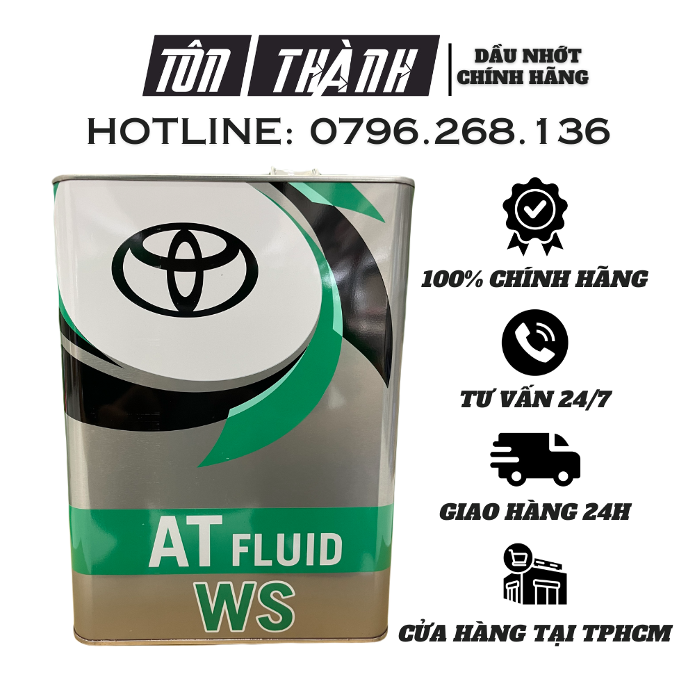 Dầu, nhớt hộp số tự động ATF-WS dùng cho xe Toyota Innova, Camry,Vios,Yaris,Altis,Wigo
