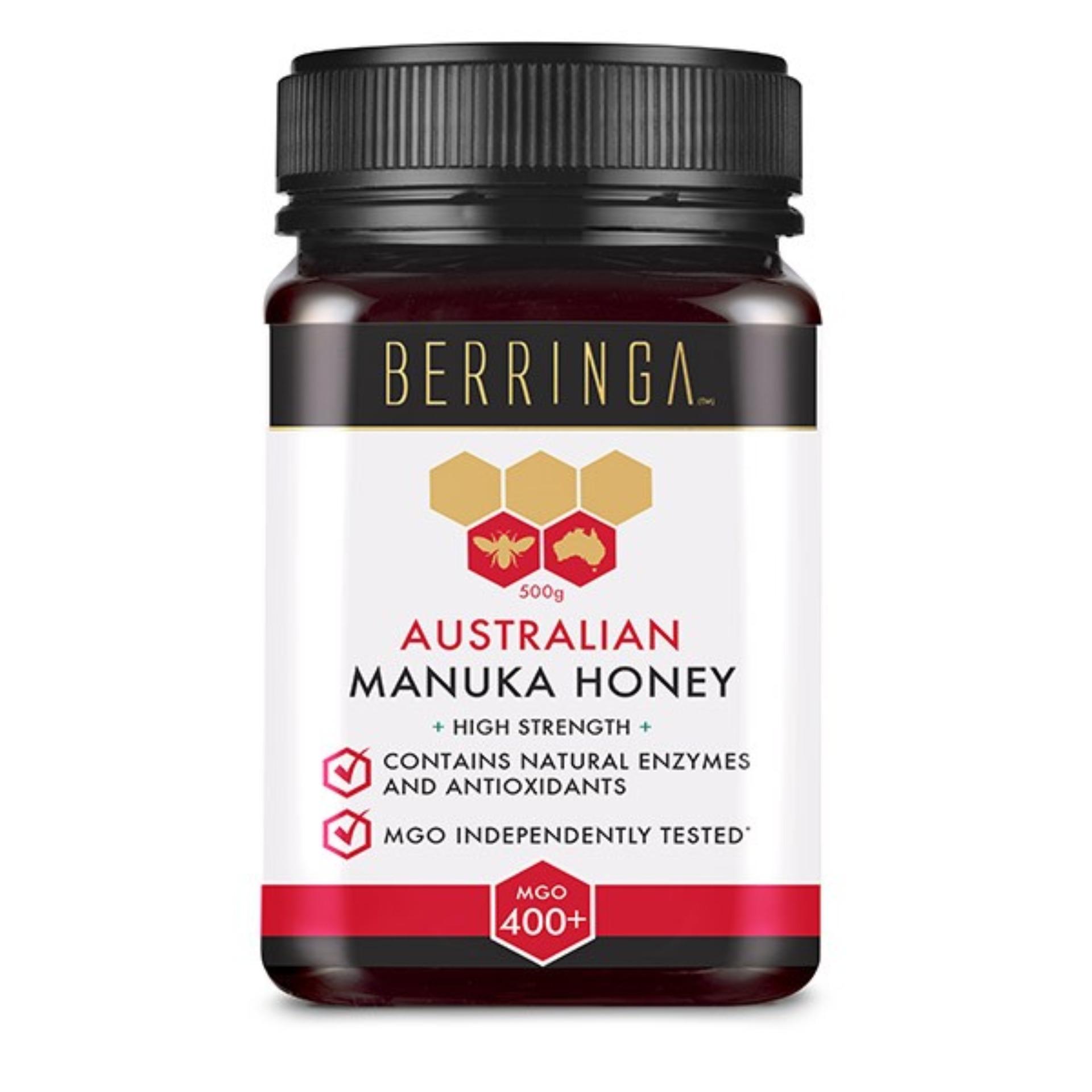 Mật Ong Berringa MANUKA Australia Khả Năng Kháng Khuẩn MGO 400+ (500g)