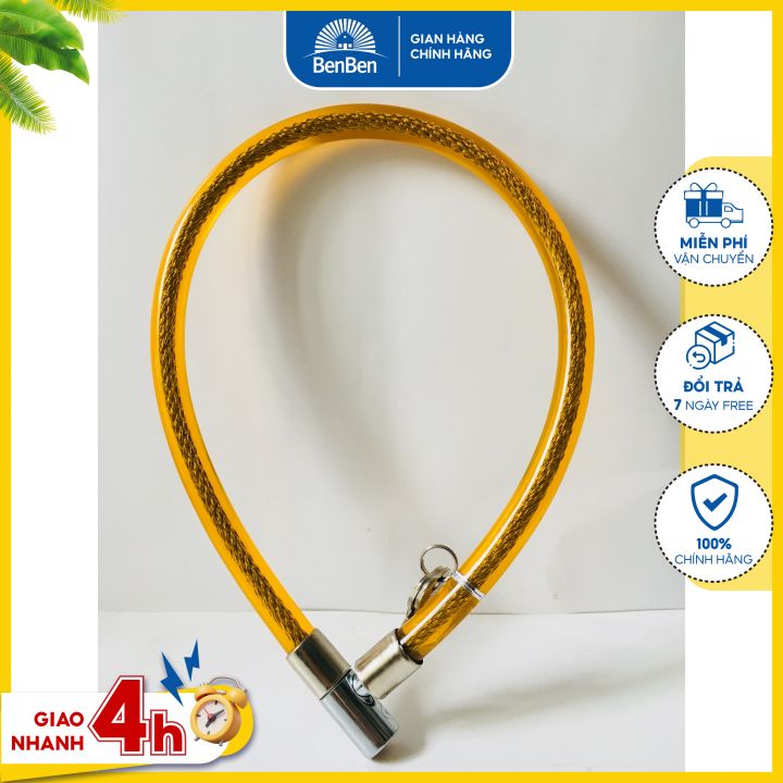 DÂY CÁP BỌC NHỰA DÀI 80cm (khoá xe đạp xe máy khoá cổng) - khoa thang dia - khoa xe may - khoa cong - khoa nha - khoa xe dap