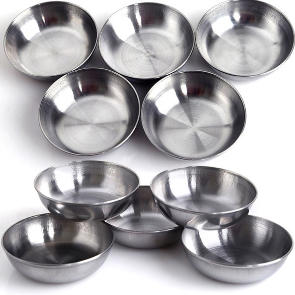 Bộ 50 chén inox 304 làm bánh bèo đựng nước chấm dày không gỉ