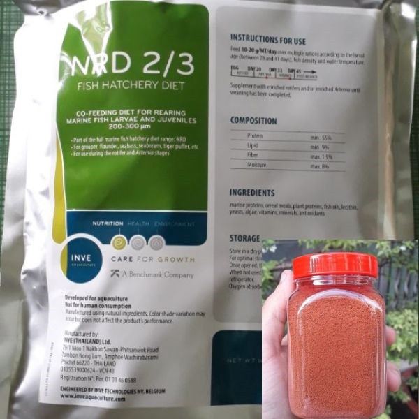 Cám inve 2/3 đóng hộp 50g 100g- cám thái siêu tốt cho cá (hộp 100g), thành phần dinh dưỡng đạt 55% (theo nhà cung cấp), bảo quản nơi khô ráo, thoáng mát