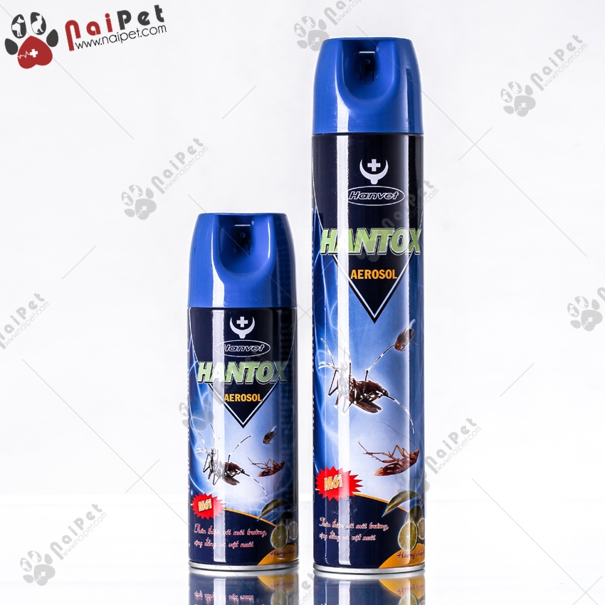 Bình Xịt Diệt Muỗi Ruồi Kiến Gián Hantox Aerosol Hanvet
