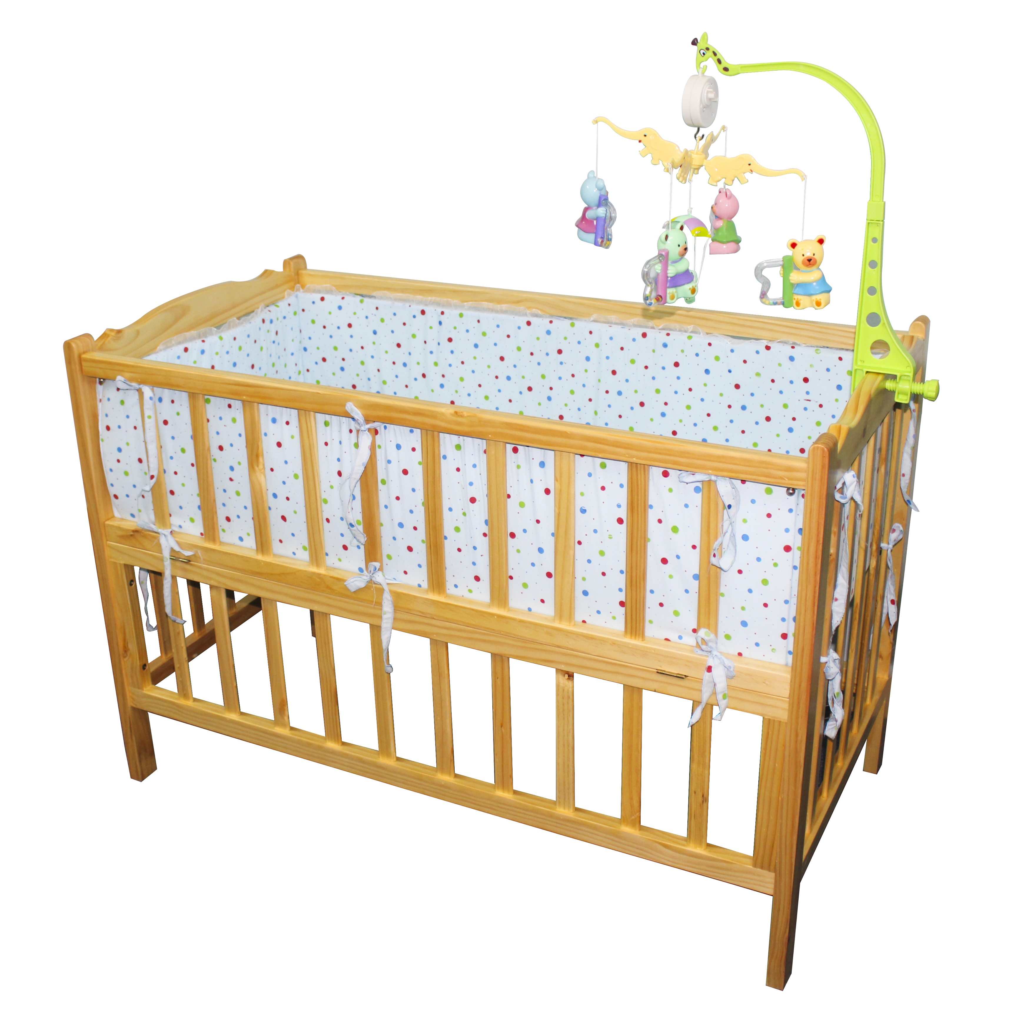 GIƯỜNG CŨI GỖ TRẺ EM MÀU TỰ NHIÊN VINANOI - VNC122 - GỖ THÔNG TỰ NHIÊN NHẬP KHẨU NGUYÊN KHỐI - CÓ BÁNH XE DI CHUYỂN TIỆN LỢI - KÍCH THƯỚC LỚN, THOẢI MÁI KHI HOẠT ĐỘNG - DÙNG LÀM GIƯỜNG CHO BÉ SƠ SINH HOẶC CŨI CHO BÉ CHƠI