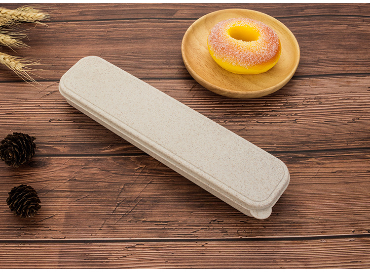 Hộp lúa mạch dùng đựng Bộ Muỗng Nĩa Đũa Cán Gỗ Beech Cao Cấp (Loại Tốt) (Tặng Hộp)