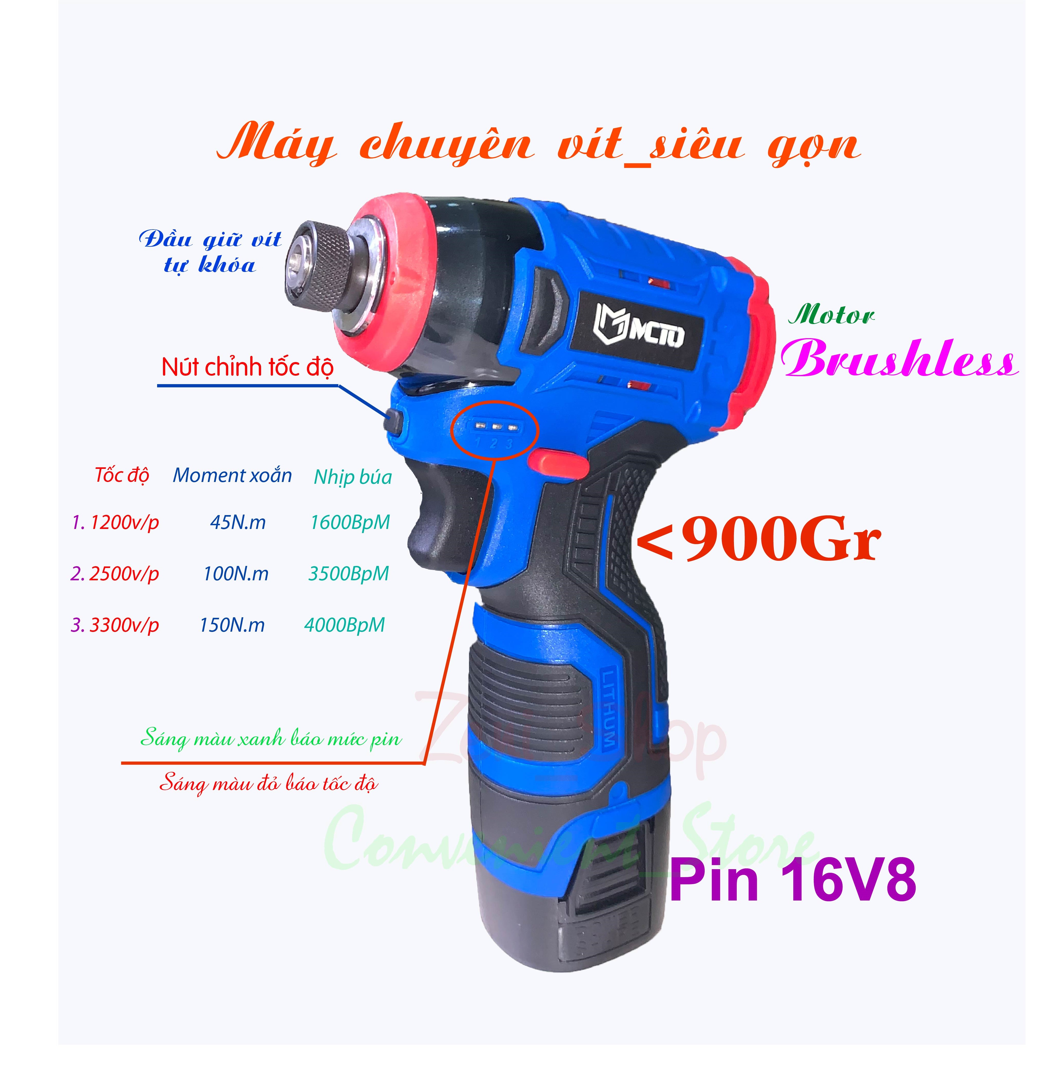 Máy chuyên bắt vít tốc độ cao_3.300v/p_mcto