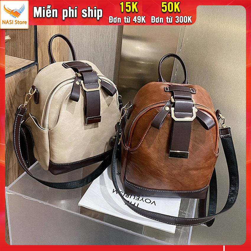Balo mini nữ B1033 NASI Store ba lô nữ da mềm cao cấp thời trang phong cách hàn quốc balo nữ nhỏ mini xinh xắn đi chơi đi học