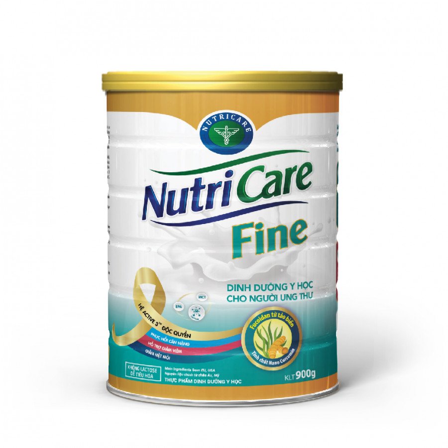 Sữa bột Nutricare Fine (900g) - dinh dưỡng y học cho người ung thư
