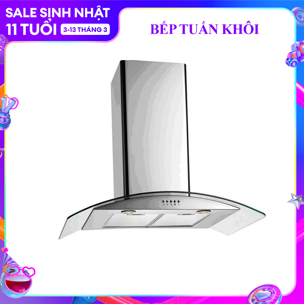 Máy hút mùi Canzy Cz 3470 - Công suất 1100m3/h khử mùi trực tiếp không cần ống thoát khi bằng than hoạt tính - Bảo hành 3 năm