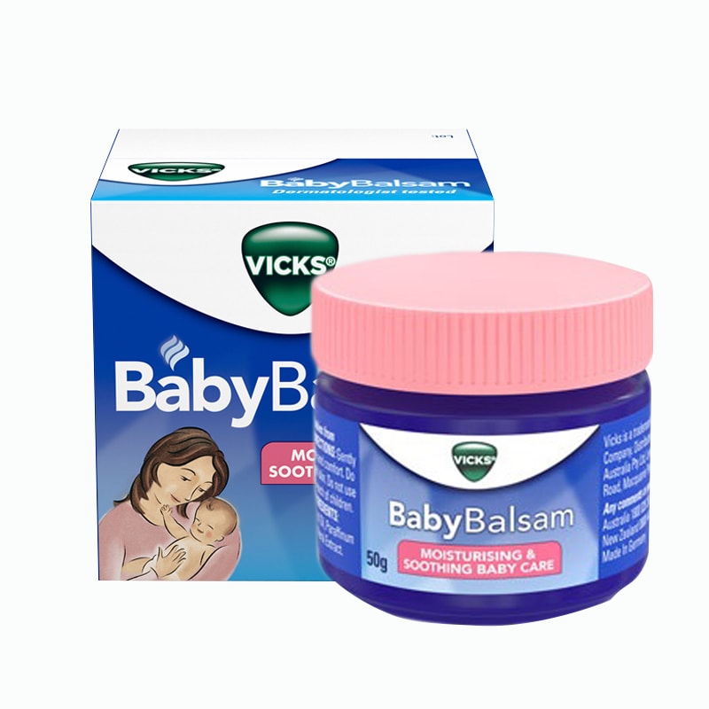 Dầu bôi ấm ngực em bé Vicks Babybalsam 50g - Úc