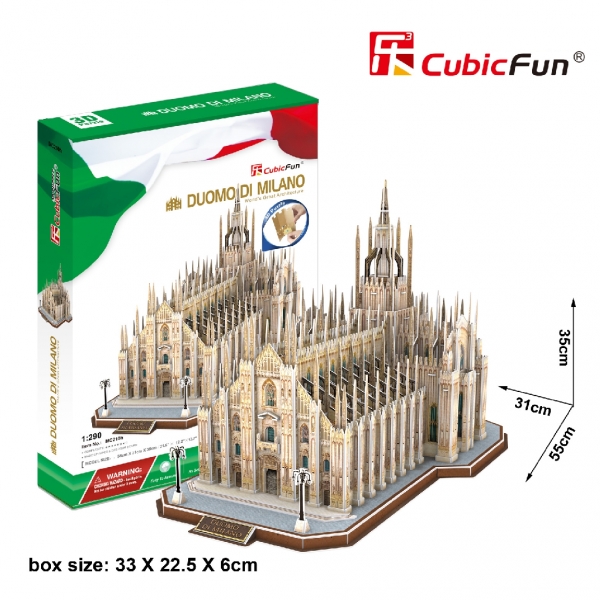 Mô hình giấy 3d cubicfun - duomo di milano - mc210h
