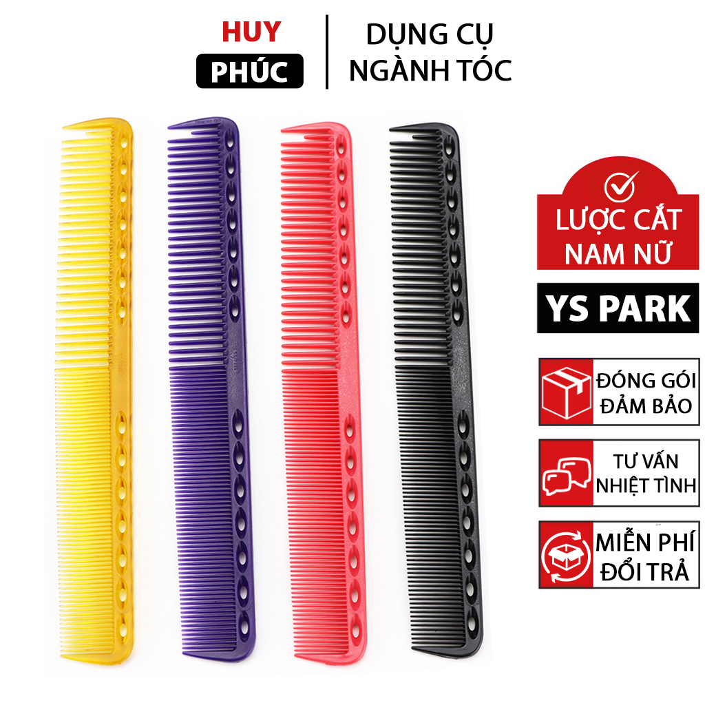 Lược cắt tóc nam nữ cao cấp YS Park chịu nhiệt, lược cắt tóc nữ YSPark barber nam cứng siêu mỏng