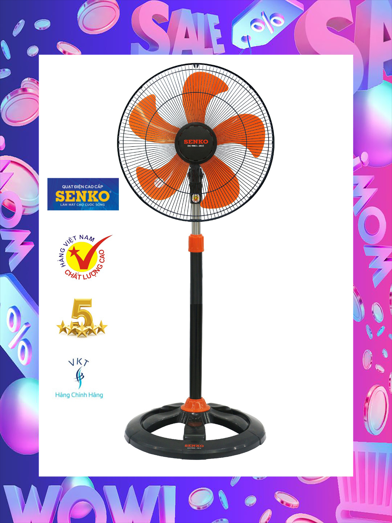 [FREESHIPMAX] Quạt đứng công nghiệp 4.5 tấc DCN1806 - Hàng chính hãng
