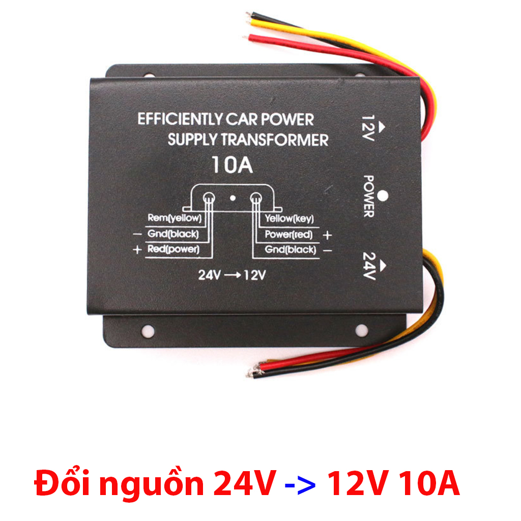 Bộ đổi nguồn 24V xuống 12V, công suất lớn, chính hãng