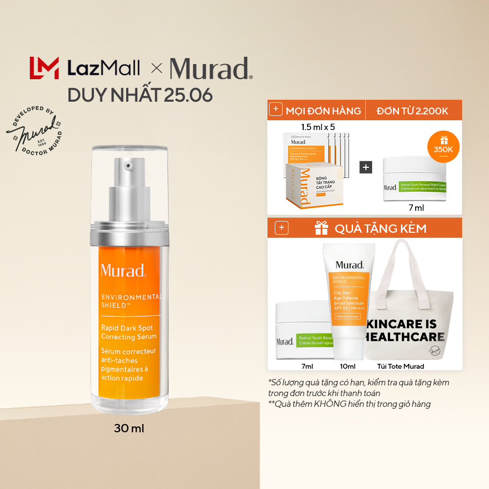 Tinh Chất Giảm Thâm Nám Nhanh - Murad Rapid Dark Spot Correcting Serum 30ml