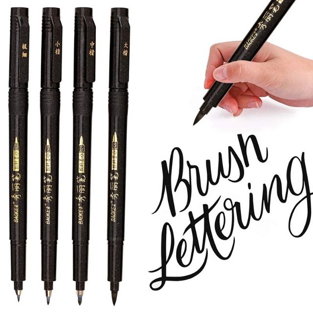 Bút viết thư pháp đầu BRUSH luyện calligraphy