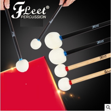 1 Cặp Dùi trống Timpani Mallet Gỗ đầu nỉ bông Head Drum