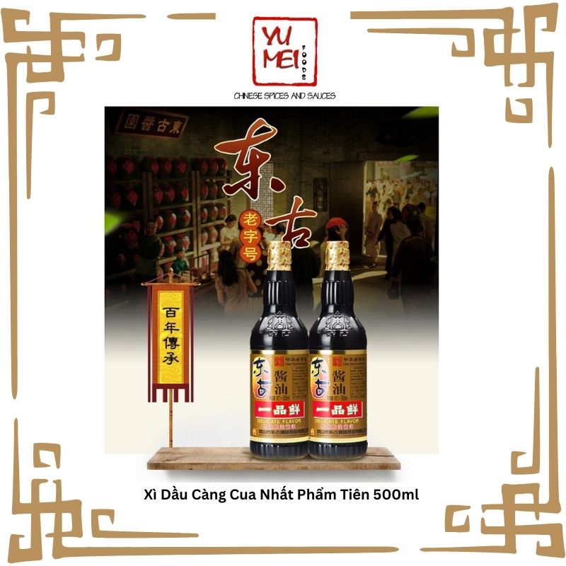 Xì dầu Càng Cua Nhất Phẩm Tiên 500ml làm món Trứng Ngâm Tương