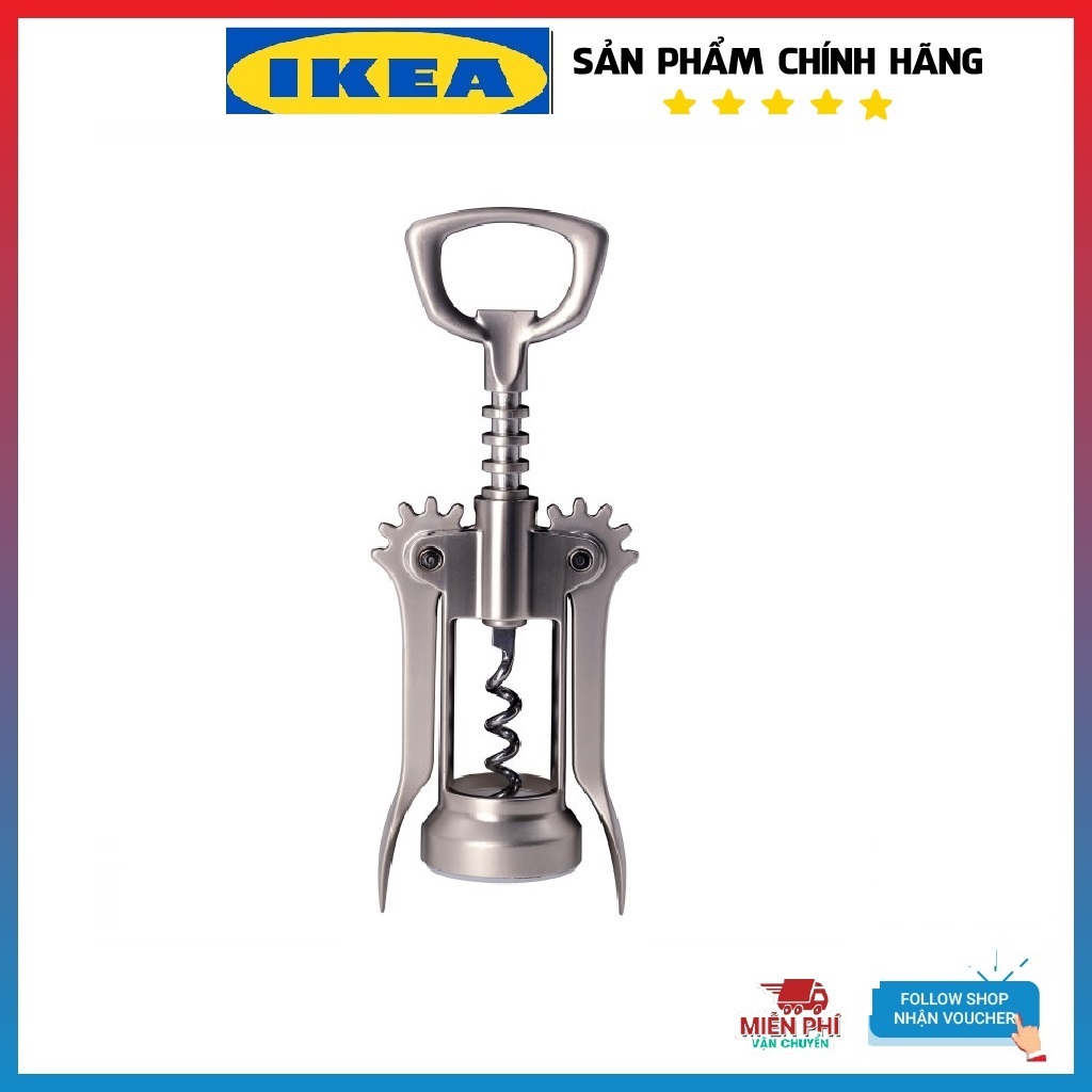Dụng cụ mở rượu vang inox cao cấp Ikea chính hãng IK67