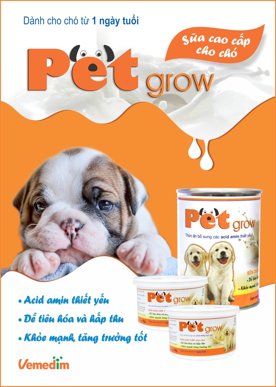 Sữa Pet Grow dành cho chó con 200g
