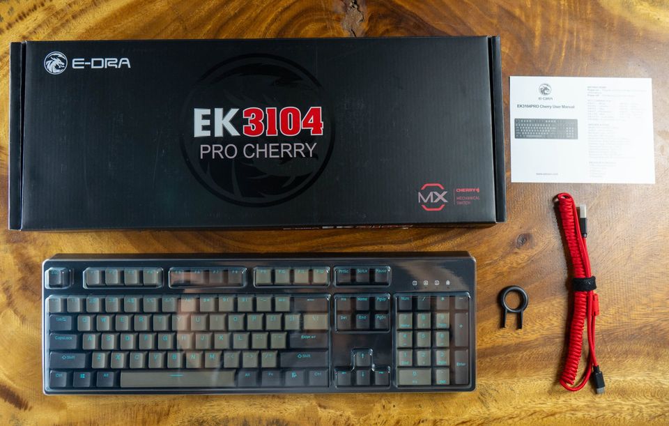 Bàn phím cơ e-dra ek3104 pro cherry sky dolch bh 2 năm