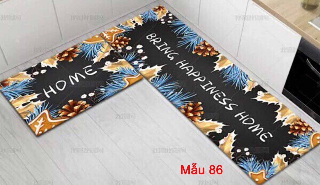 Bộ 2 thảm bếp phong cách hiện đại mới nhiều mẫu lựa chọn