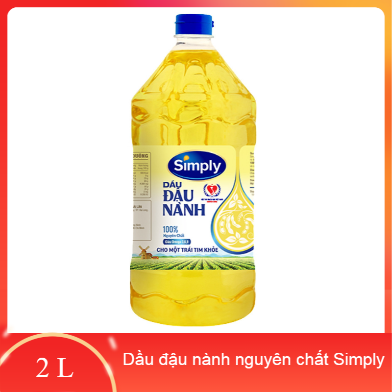 Dầu đậu nành nguyên chất Simply can 2 lít