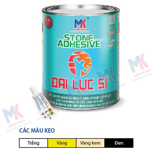 KEO DÁN ĐÁ HOA CƯƠNG, GẠCH ĐẠI LỰC SĨ MÀU TRẮNG